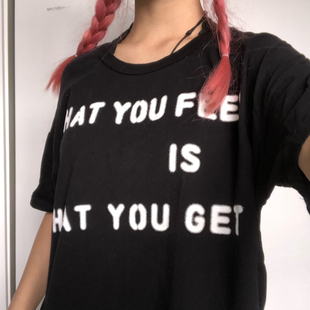 F21 black graphic tshirt